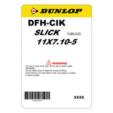 Dunlop DFH | 5" Rear | Slick | Kart Tyre